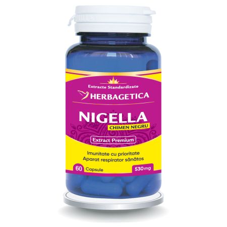 Nigella chimen negru, 60 capsule, Herbagetica