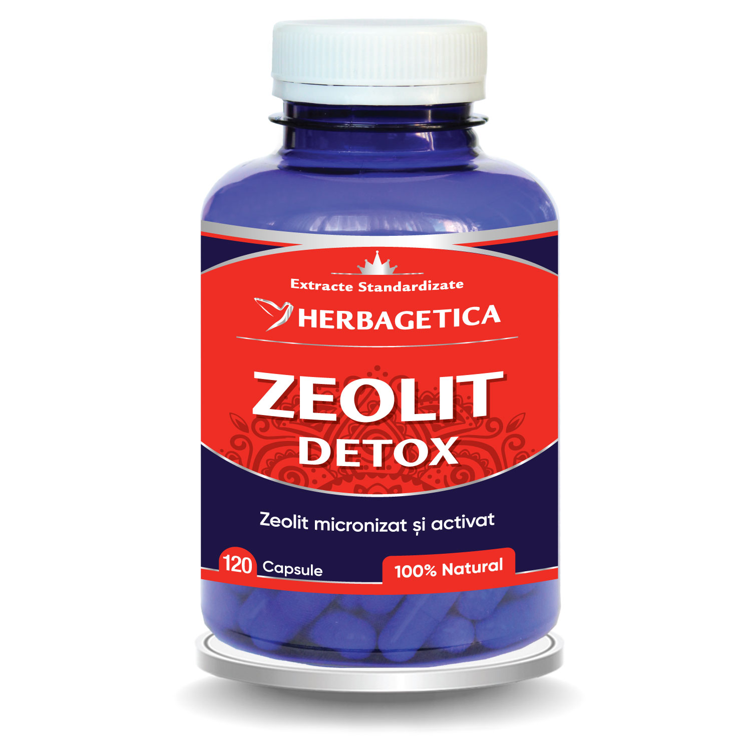 Zeolit Detox, 120 capsule, Herbagetica