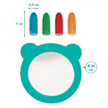 Oglinda si creioane de apa Aquacolor, +10 luni, Ludi 511387
