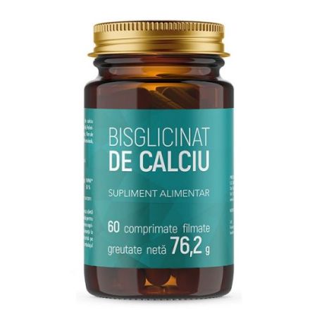 Bisglicinat de calciu, 60 comprimate