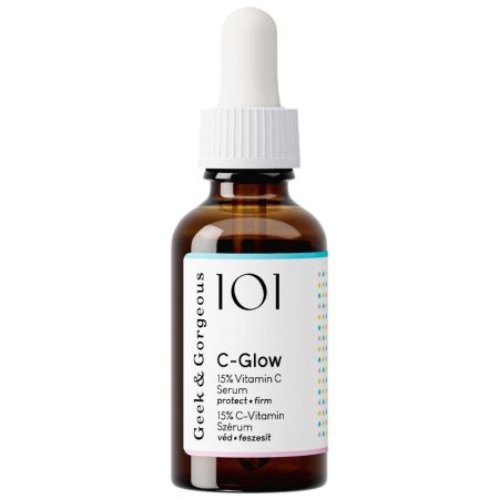 Serum C-Glow 15% vitamina C, 30 ml, Geek Gorgeous
