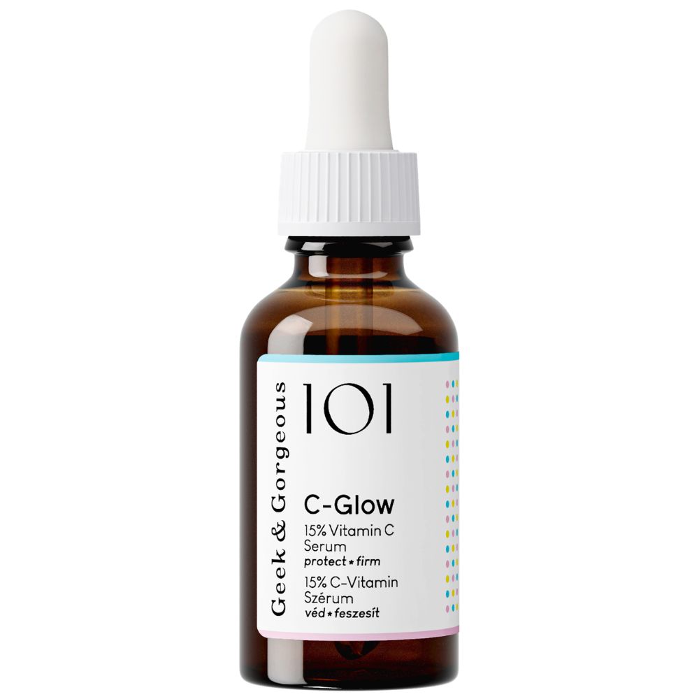Serum C-Glow 15% vitamina C, 30 ml, Geek Gorgeous