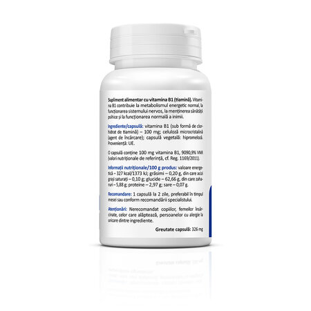 Vitamina B1, 60 capsule, Zenyth 771613