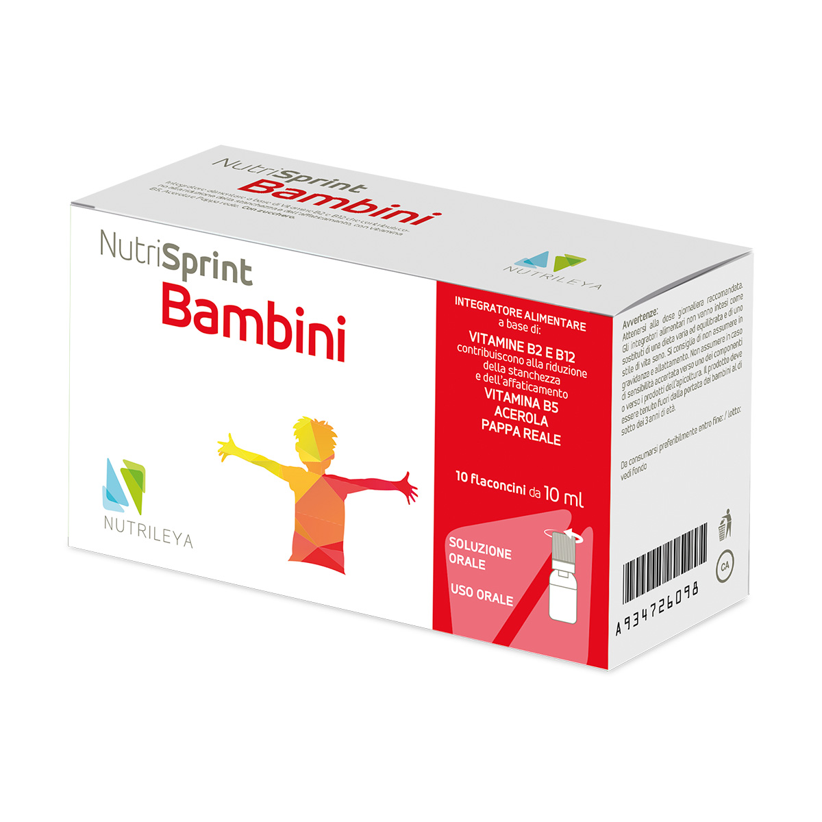 NutriSprint Bambini, 10 flacoane x10 ml, Nutrileya