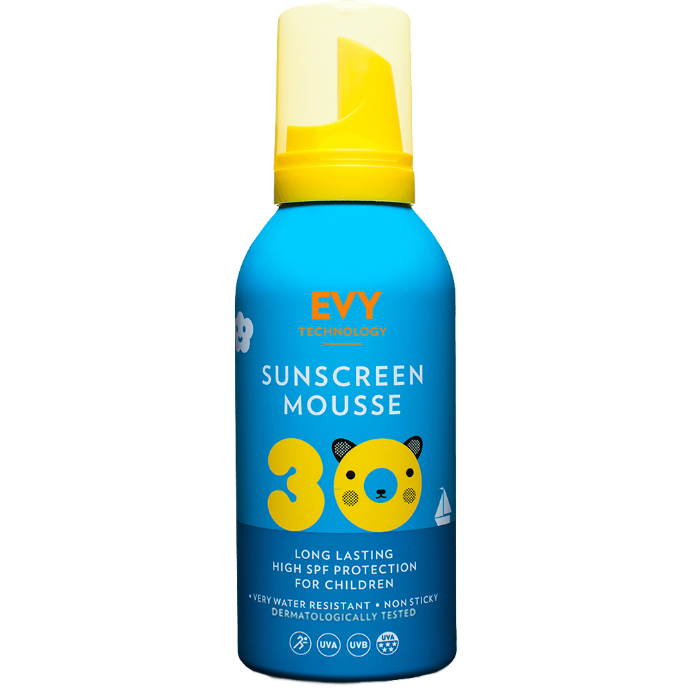 Spuma de fata si corp pentru copii SPF 30, 150 ml, Evy Technology