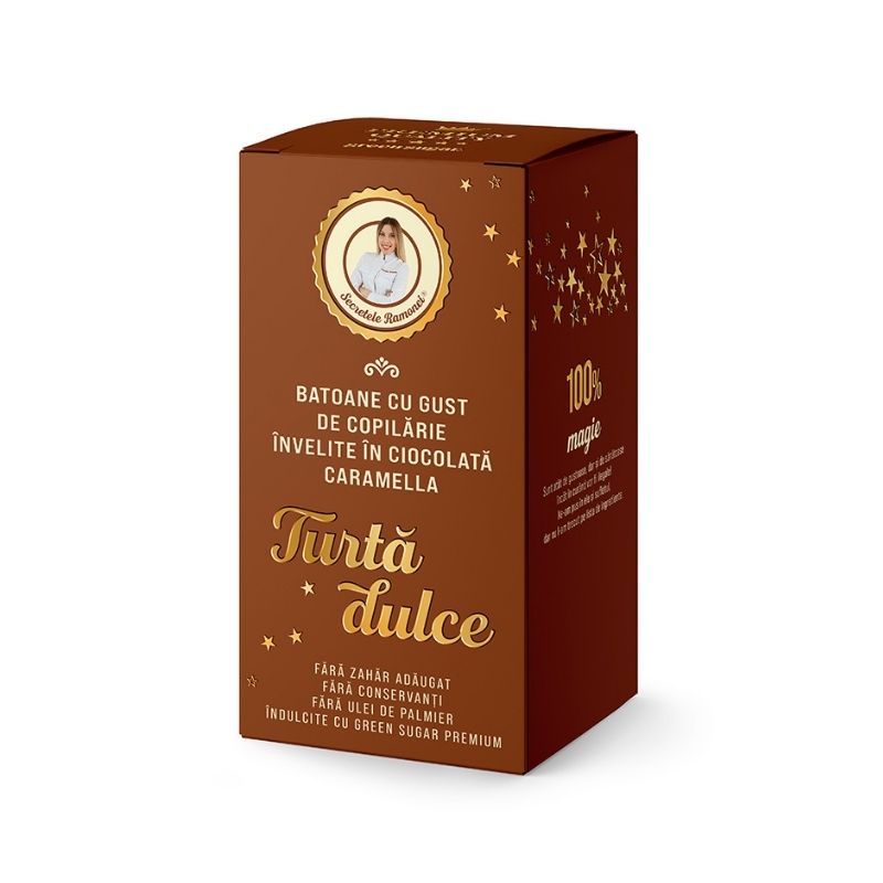 Batoane invelite in ciocolata Turta Dulce, 3*80 g, Secretele Ramonei