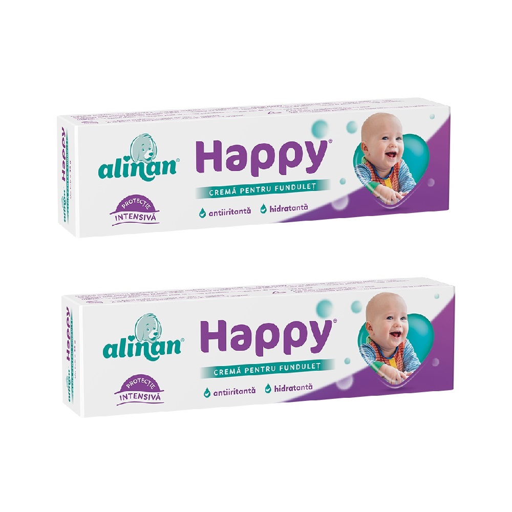 Pachet crema pentru fundulet Alinan Happy, 35g + 35g, Fiterman