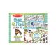 Bloc de colorat si abtibilduri Cauta si gaseste Animale, +4 ani, Melissa&Doug 511649