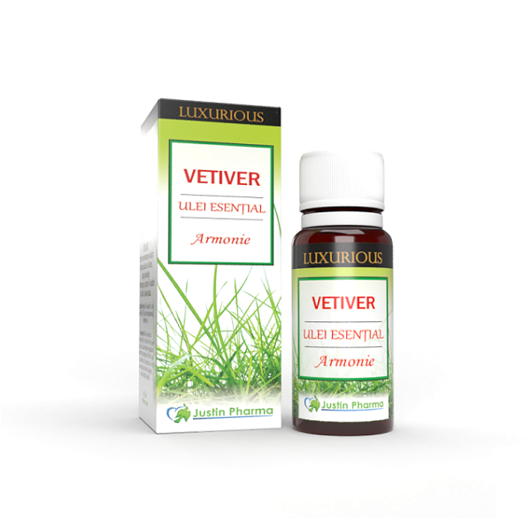 Ulei Esential Vetiver Luxurious, 10 ml, Justin Pharma