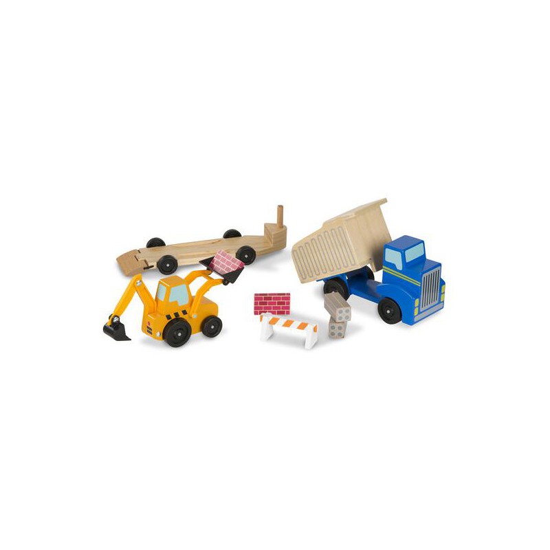 Set de joaca Utilaje de constructii din lemn, Melissa&Doug