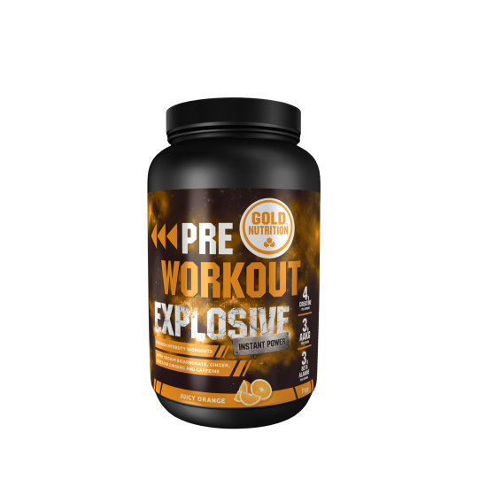 Pre Workout Explosive cu aroma de portocale, 1 kg, Gold Nutrition