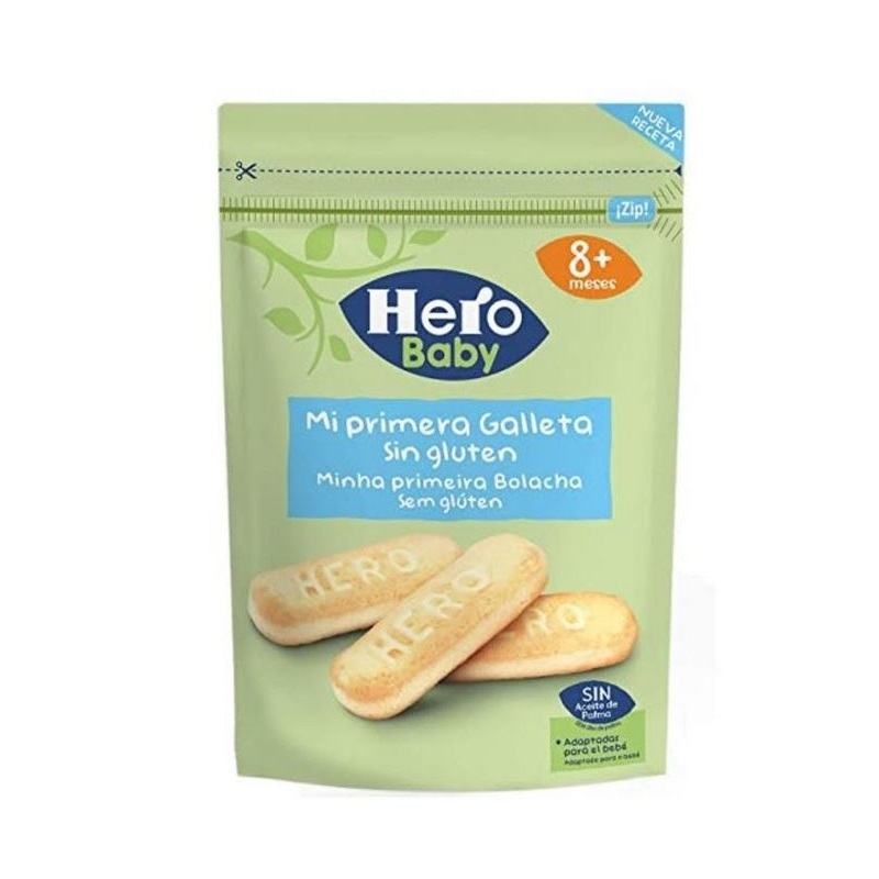 Primii mei biscuiti fara gluten, +8 luni, 150 g, Hero Baby