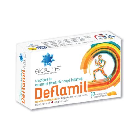 Deflamil antiinflamator cu Boswellia si Curcuma