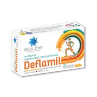 Deflamil antiinflamator cu Boswellia si Curcuma, 30 comprimate, BioSunLine