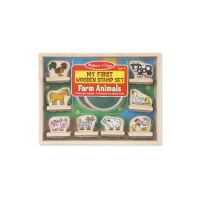 Primele mele stampile Animale de la ferma, 3 ani+,Melissa&Doug