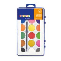 Paleta acuarele cu 18 culori si pensula, +3 ani, Playbox