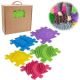 Covoras ortopedic senzorial tip puzzle Set mediu A, +12 luni, Multicolor, Muffik 511957