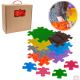 Covoras ortopedic senzorial tip puzzle Set mediu 2A, +12 luni, Multicolor, Muffik 511961