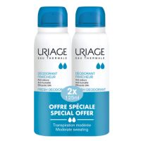 Pachet deodorant spray cu piatra de alaun, 2x125 ml, Uriage