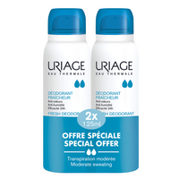 Pachet deodorant spray cu piatra de alaun, 2x125 ml, Uriage