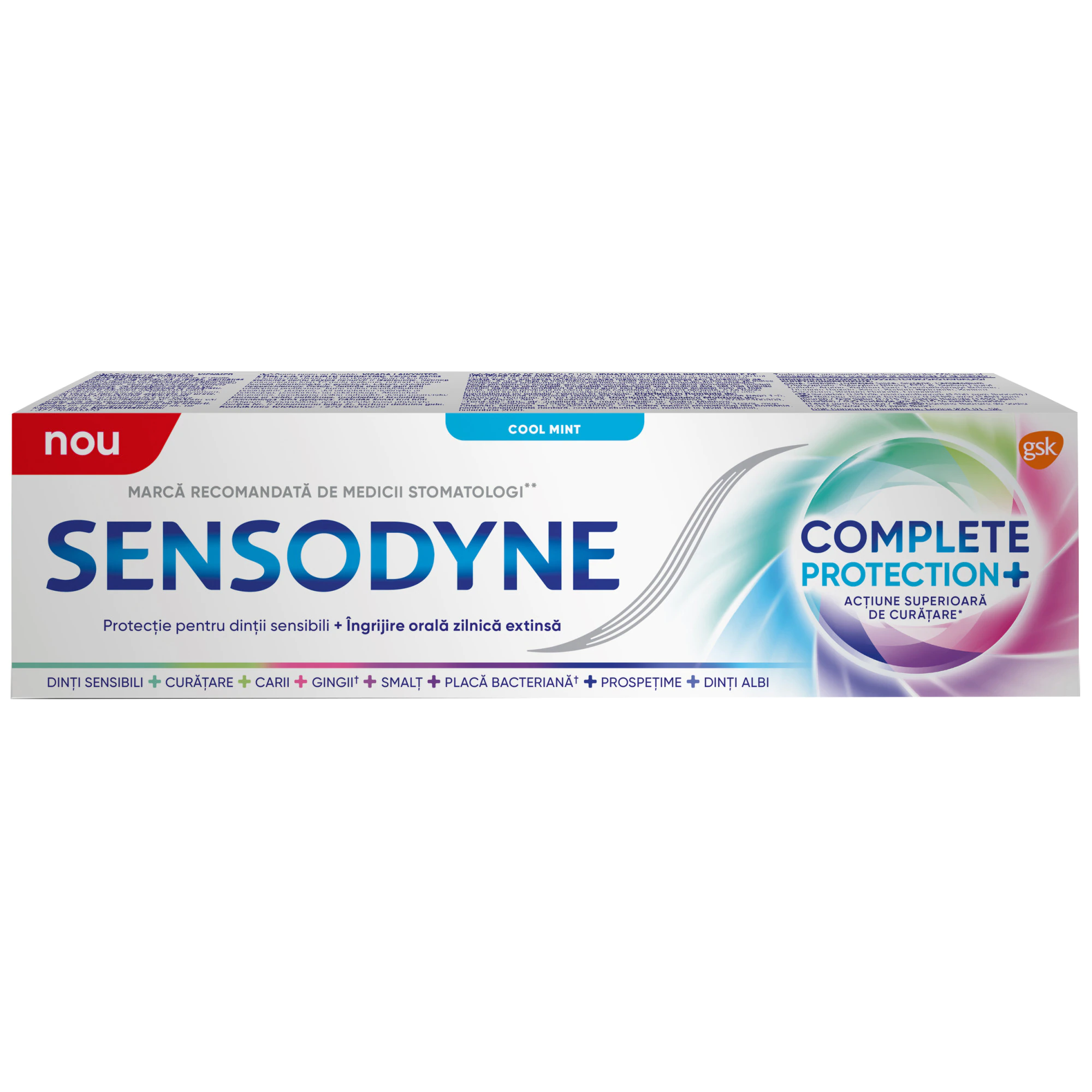 Pasta de dinti Complete Protection+, Cool Mint, 75 ml, Sensodyne