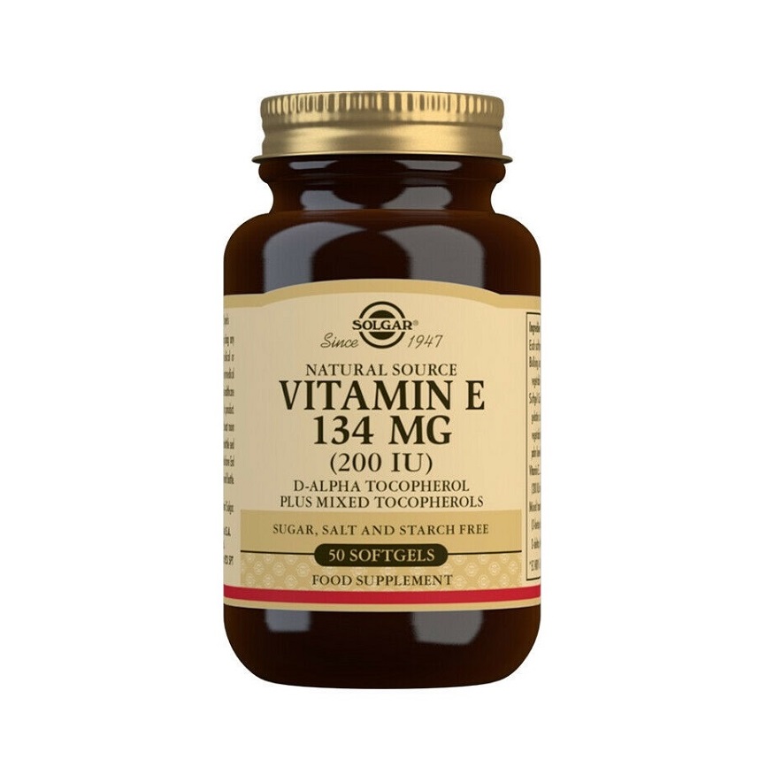 Vitamina E naturala 134 mg, 50 capsule, Solgar