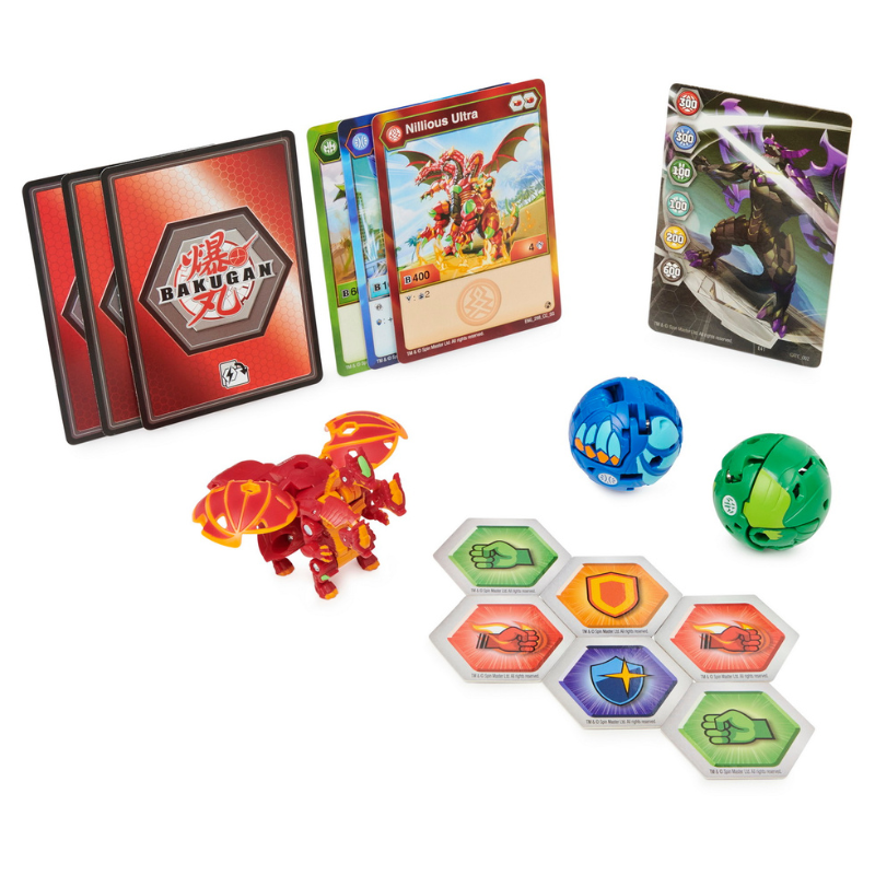 Pachet de start Sezonul 3 Nillious Ultra, Harperion si Fenneca, +6 ani, Bakugan