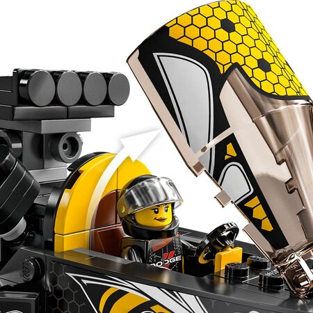 Mopar Dodge Srt top fuel Dragster si Dodge Challanger 1970 Lego Champions, 8 ani+, 76904, 627 piese, Lego 512630
