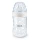 Biberon PP cu tetina din silicon Nature Sense, 6-18 luni, 260 ml, Nuk 512720