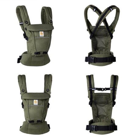 Marsupiu Adapt Soft Flex Mesh, Olive Green, Ergobaby 512754