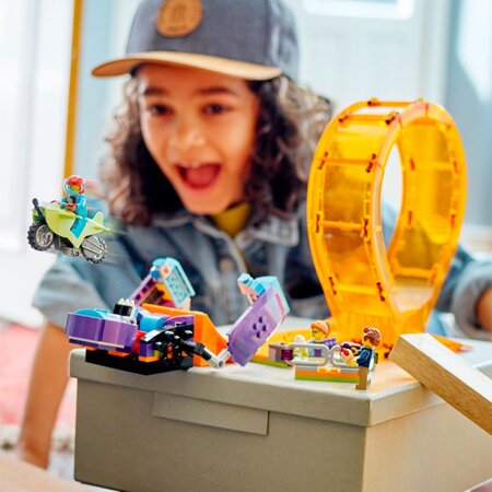 Cascadorie zdrobitoare in bucla Lego City Stuntz, +7 ani, 60338, Lego 512821