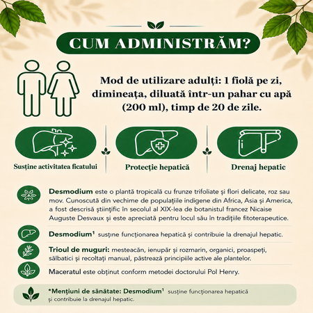 Desmodium 2500, 20 fiole x 10 ml, Santarome Phyto 806642