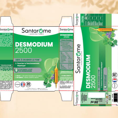 Desmodium 2500, 20 fiole x 10 ml, Santarome Phyto 806644