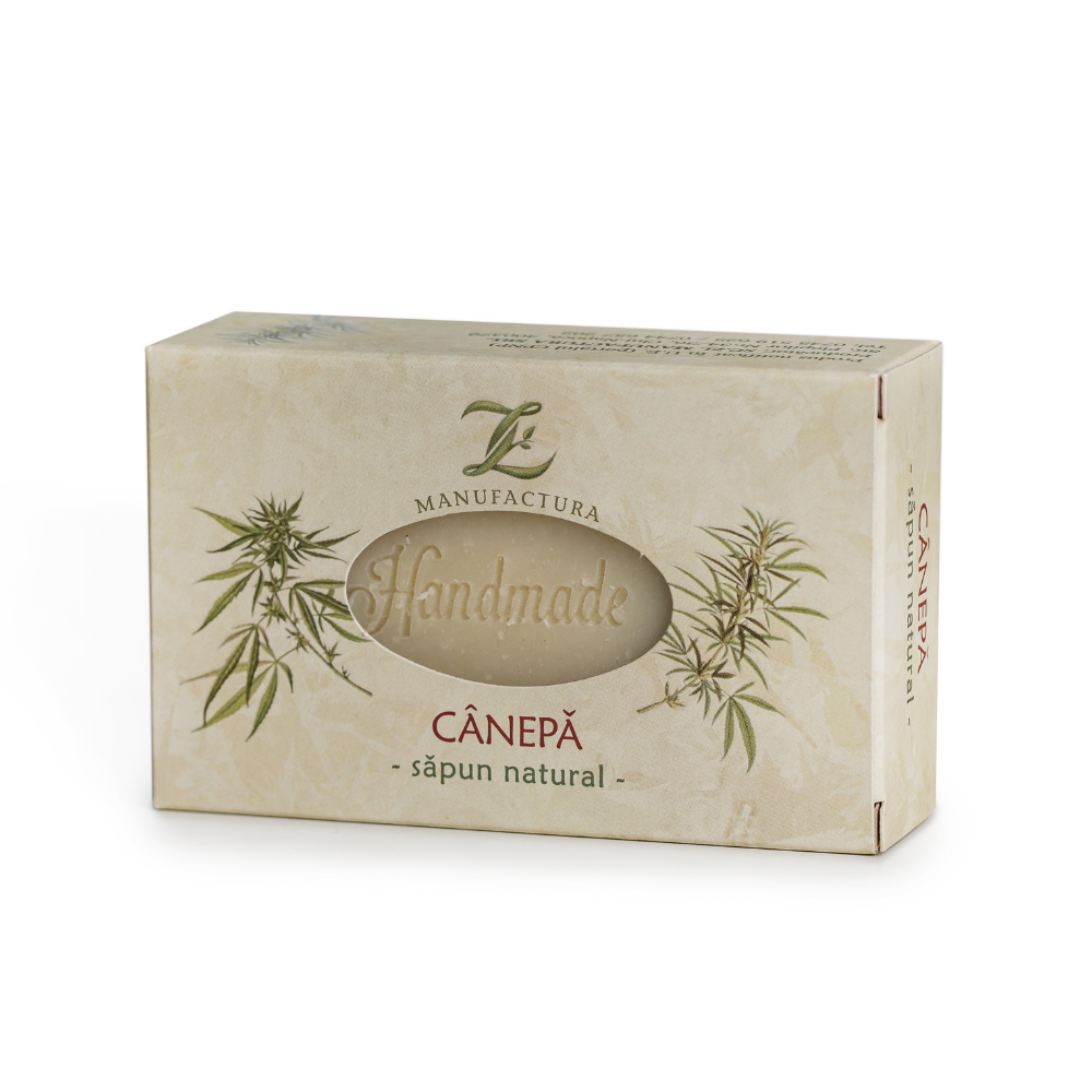 Sapun natural cu canepa, 100 g, ZL Manufactura