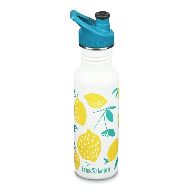 Recipient Classic cu capac Sport, 532 ml, Lemons, Klean Kanteen