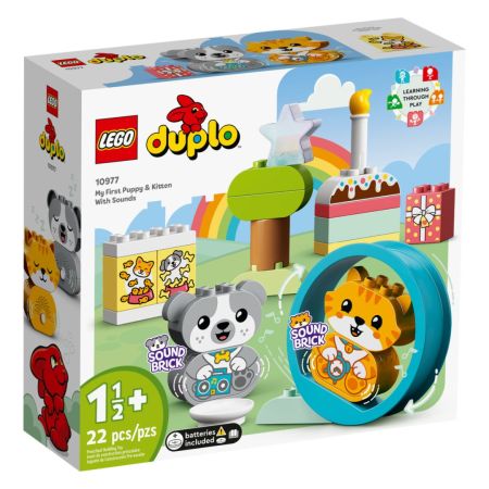 Primul meu catelus si primul meu pisoi cu sunete Lego Duplo, 18 luni+, 10977