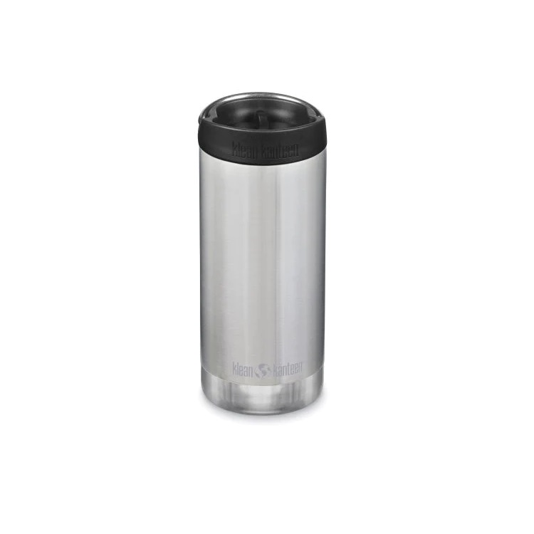 Cana termoizolanta cu capac pentru cafea TKWide, 355 ml, Brushed Stainless, Klean Kanteen