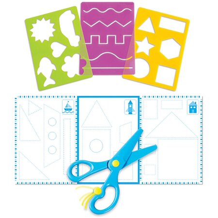 Joc creativ, Desenat si decupat, 3 ani+, Learning Resources 513357