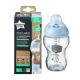 Biberon din sticla, Closer to nature, 250 ml, 0 luni+, Albastru, Tommee Tippee 513381