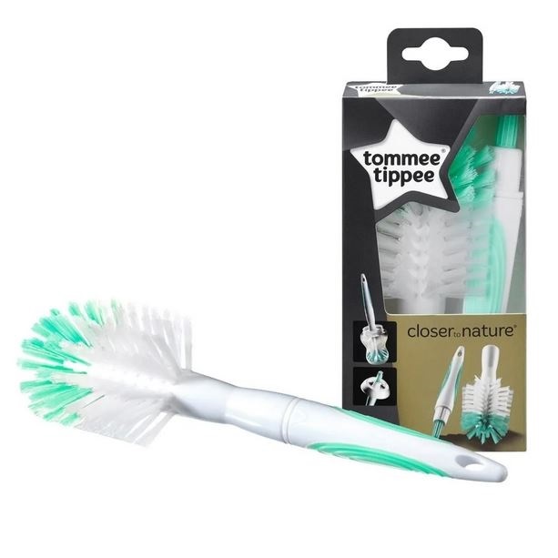 Perie pentru biberon si tetina Closer to nature, Verde, Tommee Tippee