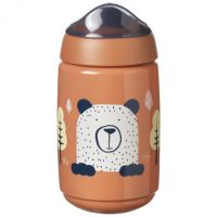 Cana cu capac si protectie Bacshield Sippee, 12 luni, 390 ml, Portocaliu, Tommee Tippee