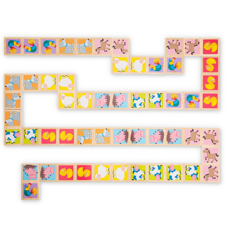 Joc Domino - Animale, +3 ani, New Classic 513410
