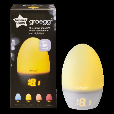Termometru digital cu lumina de veghe Groegg2, +0 luni, Tommee Tippee 513413