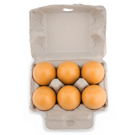 Carton cu 6 oua din lemn, +2 ani, New Classic 513467
