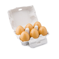 Carton cu 6 oua din lemn, +2 ani, New Classic