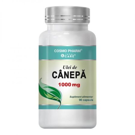 Ulei de canepa, 1000 mg, 90 capsule