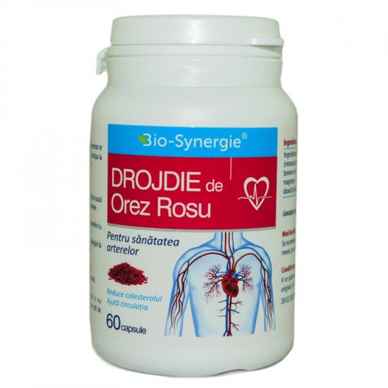 Drojdie de Orez Rosu, 300mg, 60 capsule, Bio Synergie