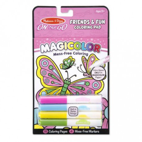 Carnet de colorat Magicolor Prietenii mei, 3 ani+, Melissa and Doug