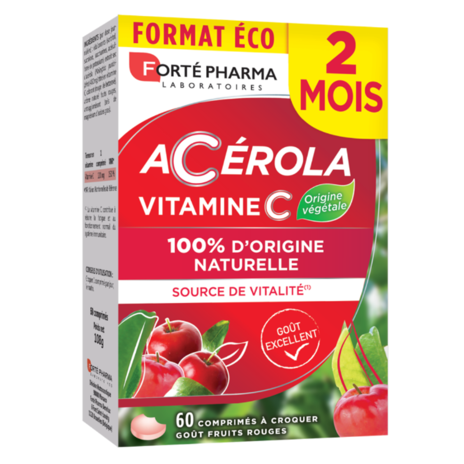 Acerola Vitamina C, 60 comprimate masticabile, Forte Pharma