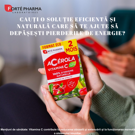 Acerola Vitamina C, 60 comprimate masticabile, Forte Pharma 765906